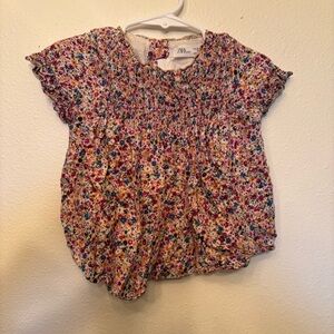 Floral Toddler Zara Top Size 2-3 Years